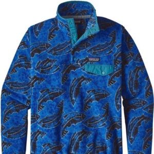Patagonia synchilla fleece with trout